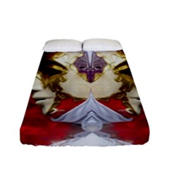Carnival Düsseldorf Old Town Fitted Sheet (full/ Double Size) by Amaryn4rt