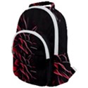 Pattern Design Abstract Background Rounded Multi Pocket Backpack View1