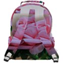 Rose Pink Flowers Pink Saturday Rounded Multi Pocket Backpack View3