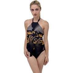 Fractal Mathematics Abstract Go With The Flow One Piece Swimsuit by Amaryn4rt