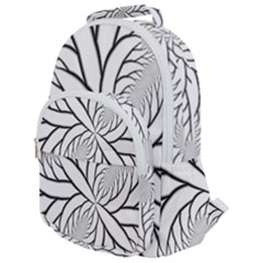 Fractal Symmetry Pattern Network Rounded Multi Pocket Backpack by Amaryn4rt
