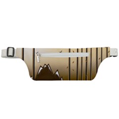 Landscape Trees Wallpaper Mountains Active Waist Bag by Sarkoni
