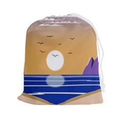Vector Graphic Clipart Mountains Drawstring Pouch (2xl) by Sarkoni