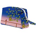 Vector Graphic Illustration Wallpaper Wristlet Pouch Bag (Large) View2