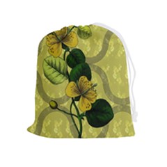 Flower Blossom Drawstring Pouch (xl) by Sarkoni