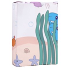 Cartoon Marine Life Marine Drawing Playing Cards Single Design (rectangle) With Custom Box by Sarkoni