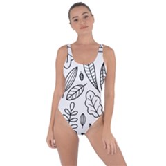 Leaves Plants Doodle Drawing Bring Sexy Back Swimsuit by Sarkoni