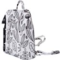 Leaves Plants Doodle Drawing Buckle Everyday Backpack View1