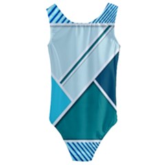 Logo Concept Banner Header Idea Kids  Cut-out Back One Piece Swimsuit by Amaryn4rt