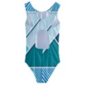 Logo Concept Banner Header Idea Kids  Cut-Out Back One Piece Swimsuit View2