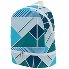 Logo Concept Banner Header Idea Zip Bottom Backpack by Amaryn4rt