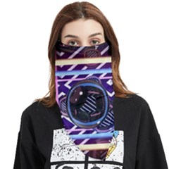Abstract Sphere Room 3d Design Face Covering Bandana (triangle) by Amaryn4rt