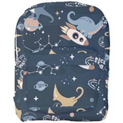 Space Theme Art Pattern Design Wallpaper Full Print Backpack by Proyonanggan