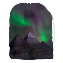 Fantasy Pyramid Mystic Space Aurora Drawstring Pouch (3xl) by Grandong