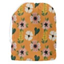Flower Orange Pattern Floral Drawstring Pouch (3XL) View2