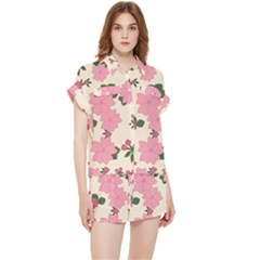 Floral Vintage Flowers Chiffon Lounge Set by Dutashop