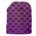 Pattern Texture Geometric Patterns Purple Drawstring Pouch (3XL) View2