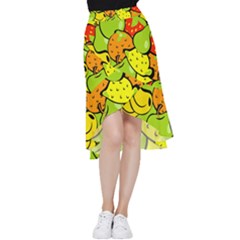 Fruit Food Wallpaper Frill Hi Low Chiffon Skirt by Dutashop