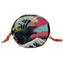 Retro Wave Kaiju Godzilla Japanese Pop Art Style Drawstring Bucket Bag View3