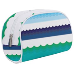 Water Border Water Waves Ocean Sea Make Up Case (medium) by Amaryn4rt