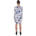 Geometric Triangle Modern Mosaic Asymmetric Cut-Out Shift Dress View2