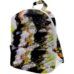 Canvas Acrylic Digital Design Art Zip Up Backpack by Amaryn4rt