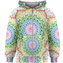 Mandala Pattern Rainbow Pride Kids  Zipper Hoodie Without Drawstring View1