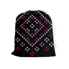 Pattern Abstract Design Art Drawstring Pouch (xl) by Ravend