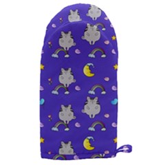 Cat Texture Pattern Seamless Rainbow Microwave Oven Glove by Ravend