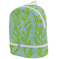 Background Leaves Branch Seamless Zip Bottom Backpack by Ravend