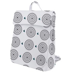 Floral Art Pattern Design Flap Top Backpack by Ravend