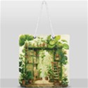 Building Potted Plants Full Print Rope Handle Tote (Large) View1