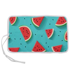 Watermelon Fruit Slice Pen Storage Case (l) by Ravend