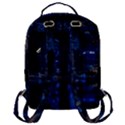 Illuminated Cityscape Against Blue Sky At Night Flap Pocket Backpack (Large) View3