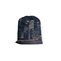 Time Lapse Photo Of City Drawstring Pouch (small) by Modalart