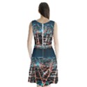 Aerial Shot Of Buildings Sleeveless Waist Tie Chiffon Dress View2