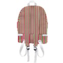 Pattern Background Red White Green Zip Bottom Backpack View3
