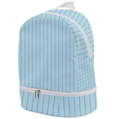 Stripes Striped Turquoise Zip Bottom Backpack by Amaryn4rt