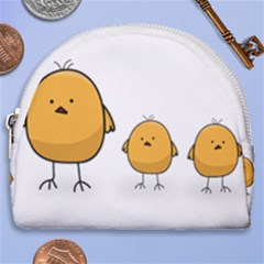 Chick Easter Cute Fun Spring Horseshoe Style Canvas Pouch by Ndabl3x