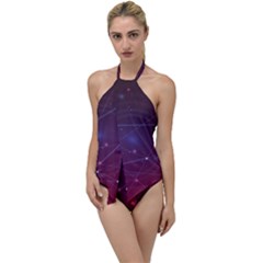 Art Pattern Design Wallpaper Go With The Flow One Piece Swimsuit by Grandong
