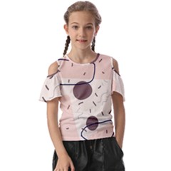 Doodles Abstract Boho Art Kids  Butterfly Cutout T-shirt by Grandong