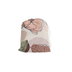 Abstract Flower Leaves Pattern Drawstring Pouch (small) by Grandong