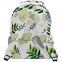 Leaves Foliage Pattern Abstract Rounded Multi Pocket Backpack View3