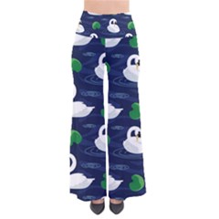 Swan-pattern-elegant-design So Vintage Palazzo Pants by Proyonanggan