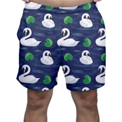 Swan-pattern-elegant-design Men s Shorts by Proyonanggan