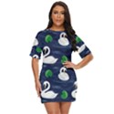 Swan-pattern-elegant-design Just Threw It On Dress View1