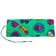 Pattern Adweek Summer Roll Up Canvas Pencil Holder (s) by Ndabl3x