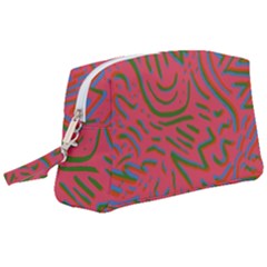 Pattern Saying Wavy Wristlet Pouch Bag (large) by Ndabl3x