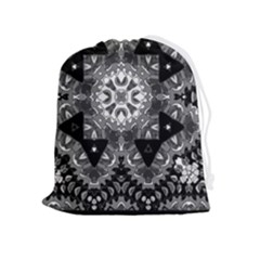 Mandala Calming Coloring Page Drawstring Pouch (xl) by Sarkoni