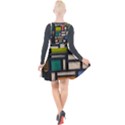 Door Stained Glass Stained Glass Plunge Pinafore Velour Dress View2